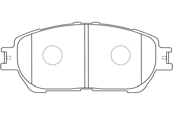 KAVO PARTS Piduriklotsi komplekt,ketaspidur BP-9130